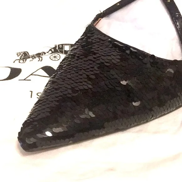🎁 Coach Holiday Flats With Sequins SlingBack 9.5 👠 🎁🥿🥿