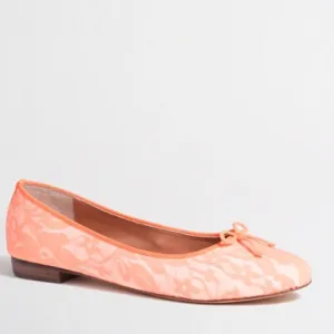 🐞 J. Crew Uptown Neon Ballerina Flats NWOT