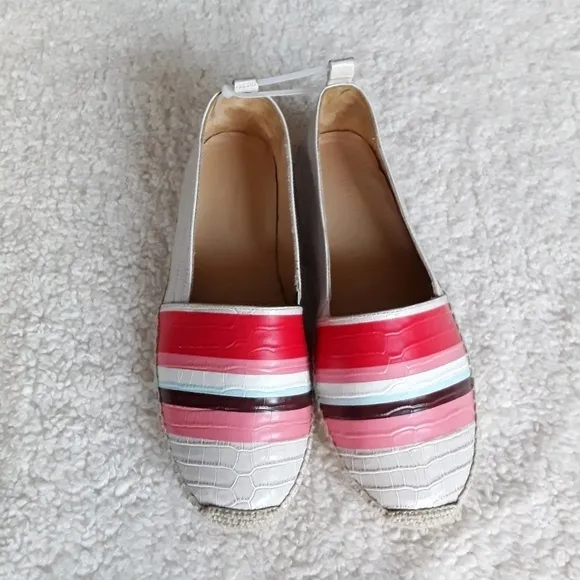 🆕 Longchamp | NWT Striped Leather Espadrilles 40