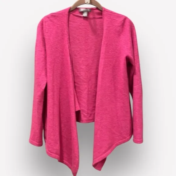 🇪🇸100% Cashmere Macy’s Charter Club Open Cardigan Sweater | Dusty Pink | Small