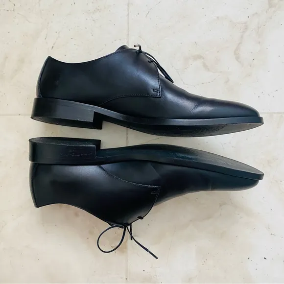 $168 Everlane Made in Italy The Modern Oxford Black Leather Loafers Size 7.5