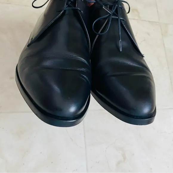 $168 Everlane Made in Italy The Modern Oxford Black Leather Loafers Size 7.5