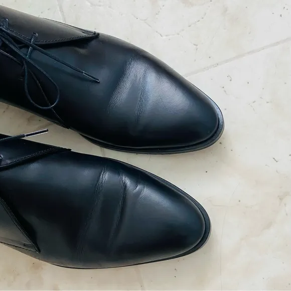 $168 Everlane Made in Italy The Modern Oxford Black Leather Loafers Size 7.5