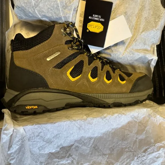 $200 NIB Mountain Warehouse Ambleside Mens Vibram Waterproof Hiking Boots Size 9