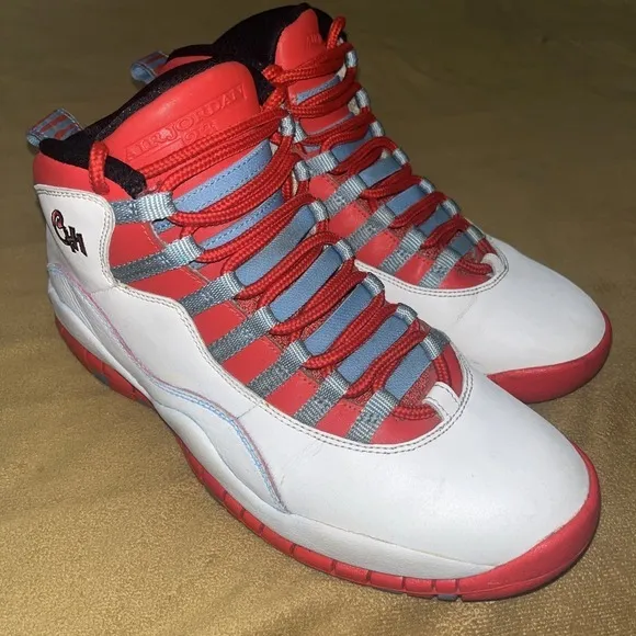 2016 Nike Air Jordan‎ 10 Retro City Pack Chicago Flag 310805-114 Men's Size 9.5