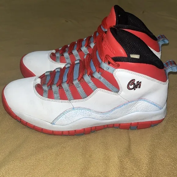 2016 Nike Air Jordan‎ 10 Retro City Pack Chicago Flag 310805-114 Men's Size 9.5
