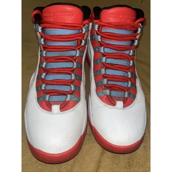 2016 Nike Air Jordan‎ 10 Retro City Pack Chicago Flag 310805-114 Men's Size 9.5