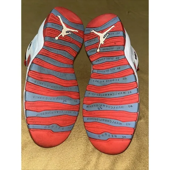 2016 Nike Air Jordan‎ 10 Retro City Pack Chicago Flag 310805-114 Men's Size 9.5