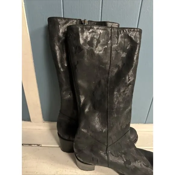 $450 ROSS &amp; SNOW Italy Rosina Women's 7.5 Weatherproof Leather Tall Boot