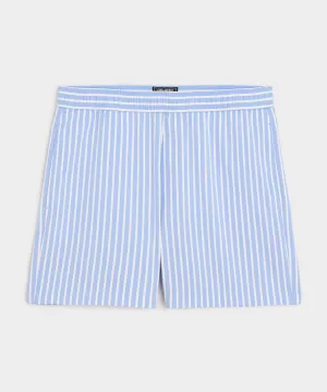 5" Striped Poplin Short
