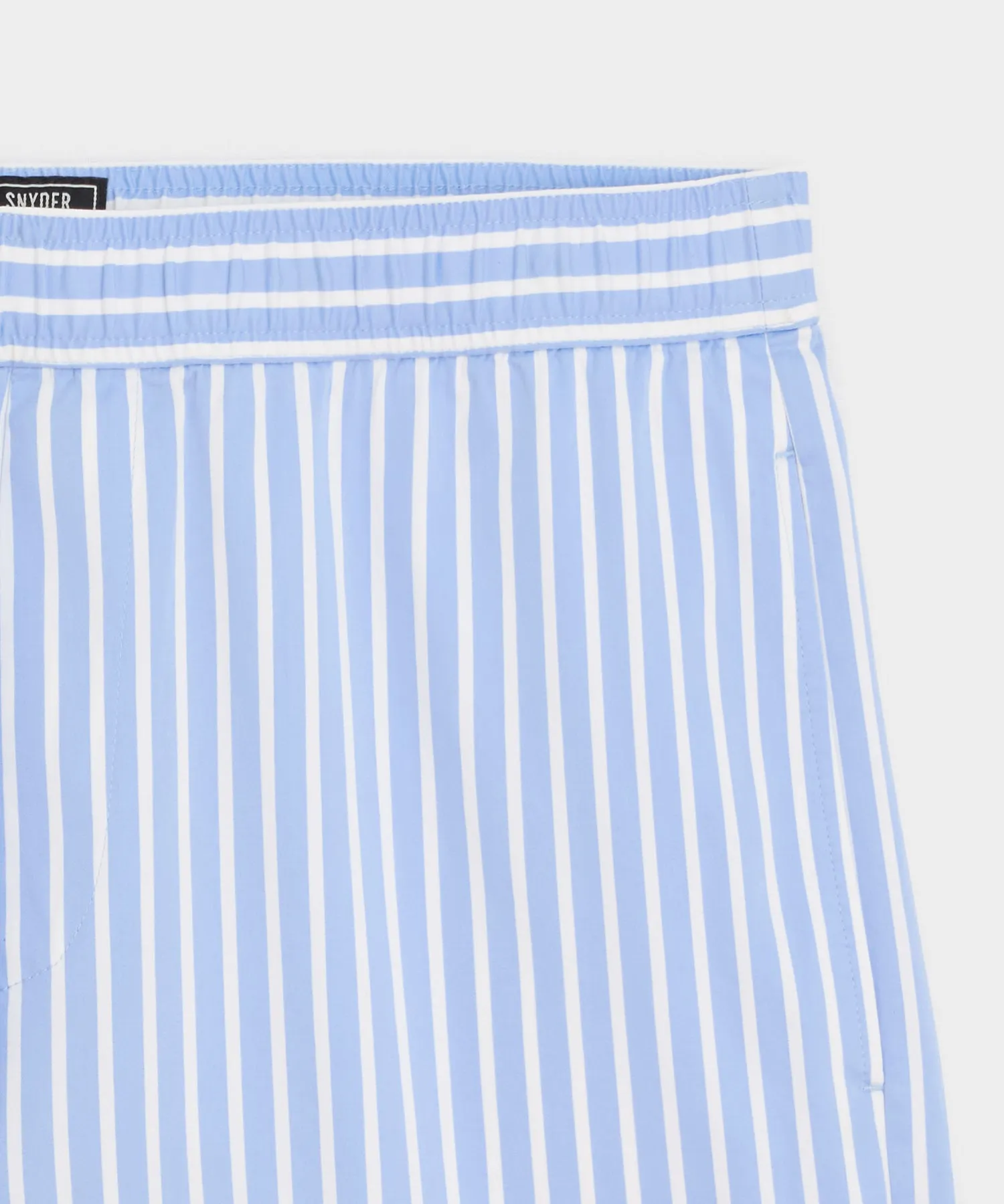 5" Striped Poplin Short