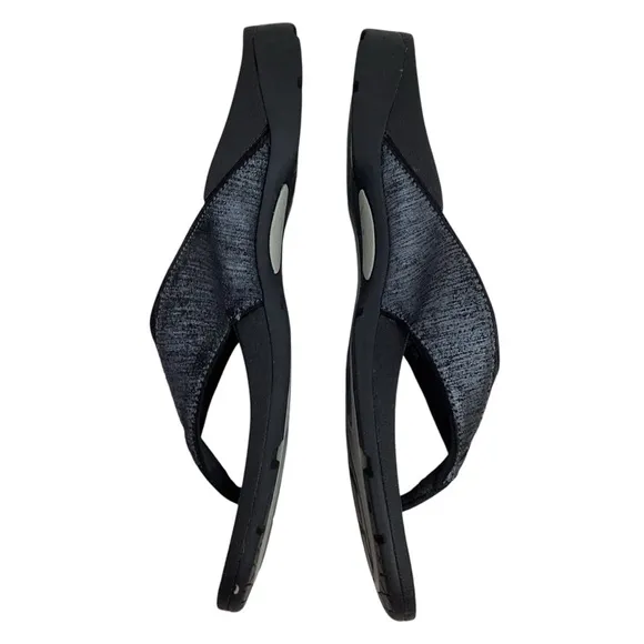 Abeo B.I.O. System Balboa Leather Thong Sandals Black