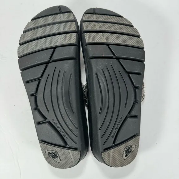 Abeo B.I.O. System Mystic Wedge Beaded Comfort Sandals Pewter Women’s Size 11
