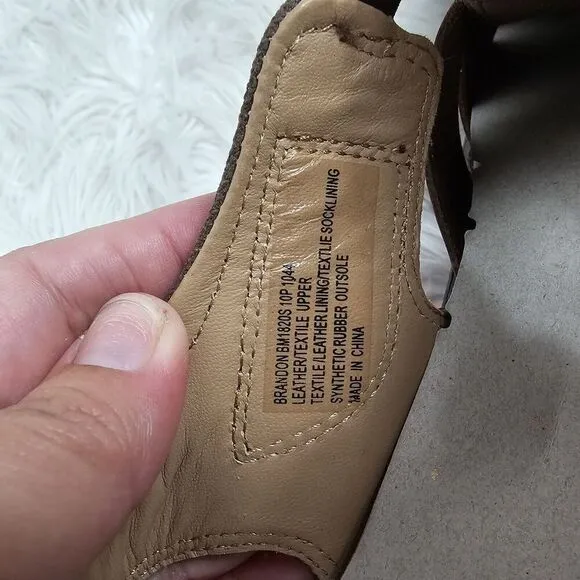 ABEO Men's BRANDON NWD Neutral Support Fisherman Sandals Brown Size 10 P