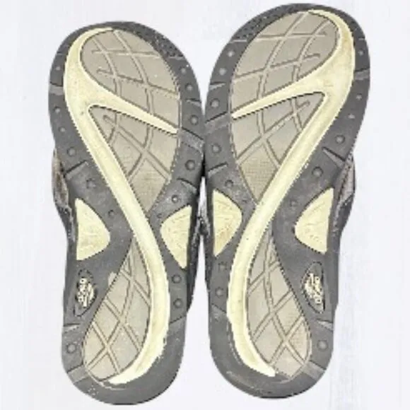 ABEO Zuma Post Flip Flop Sandals Black Size 12