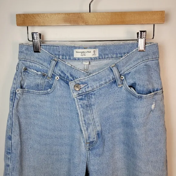 Abercrombie &amp; Fitch The Dad High Rise Curve Love Crossover Jeans | Size 25 / 0R