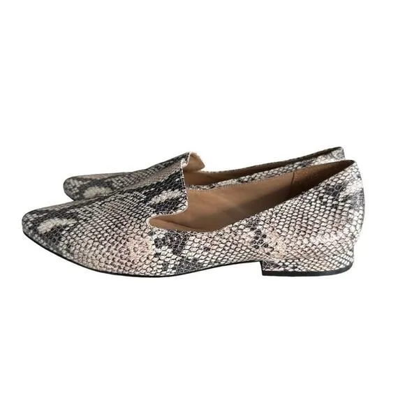 Able Women’s Lizbeth Snake Print Loafers, Size 10