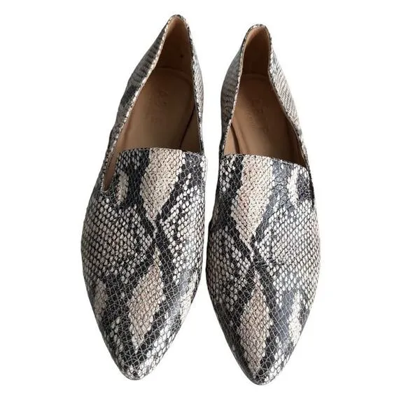 Able Women’s Lizbeth Snake Print Loafers, Size 10
