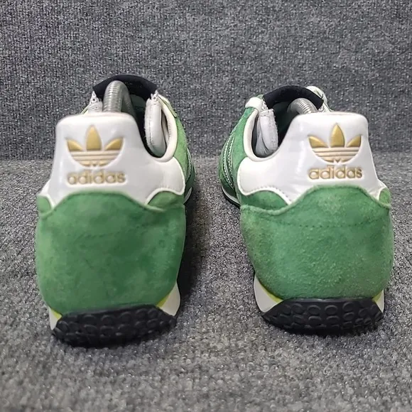 ADIDAS 2005 VTG Retro Mens US 11 Adi Speed Suede Sneakers Green White