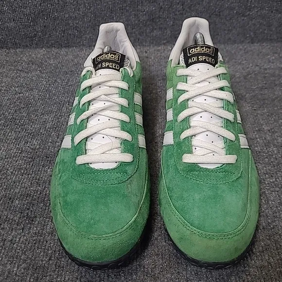 ADIDAS 2005 VTG Retro Mens US 11 Adi Speed Suede Sneakers Green White