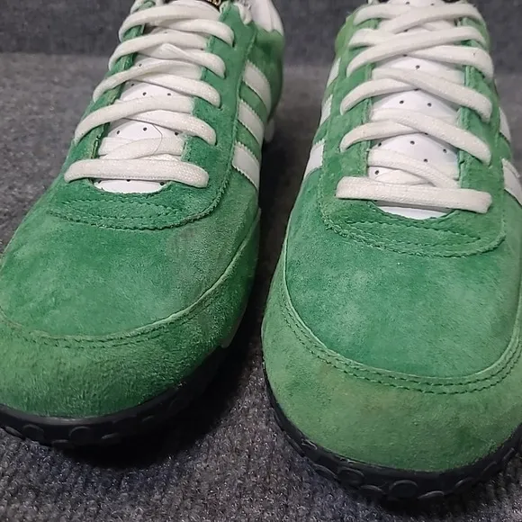ADIDAS 2005 VTG Retro Mens US 11 Adi Speed Suede Sneakers Green White