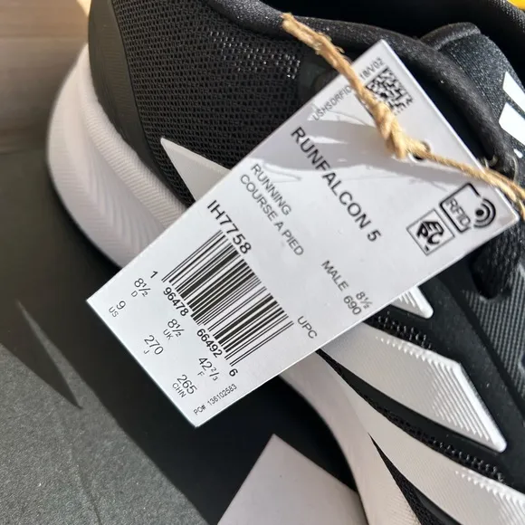 Adidas Alcon Black and White Sneakers size 9