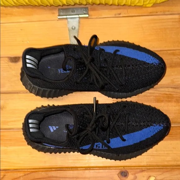 Adidas Black and Blue Sneakers