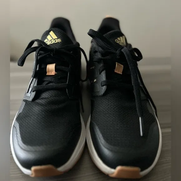 Adidas Black and Leopard Sneakers