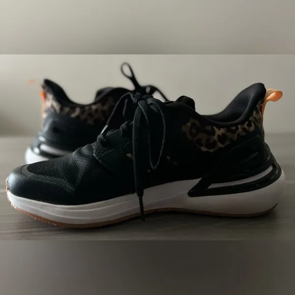 Adidas Black and Leopard Sneakers