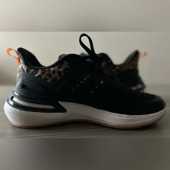 Adidas Black and Leopard Sneakers
