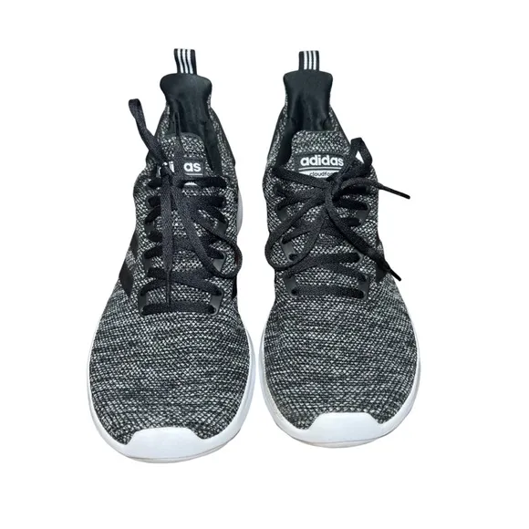 Adidas Black and White Sneakers cloud foam size 10