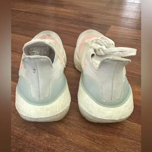 Adidas Boost White and Pink Sneakers size 7.5