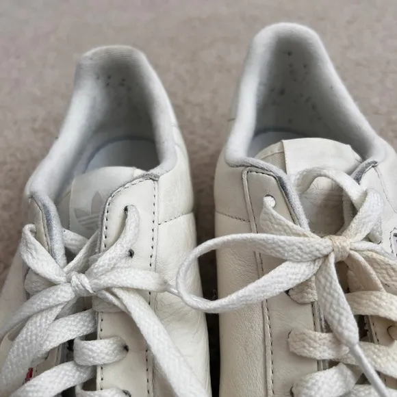 Adidas Continental 80 Leather Tennis Shoes Casual Sneakers White Mens 10 1/2