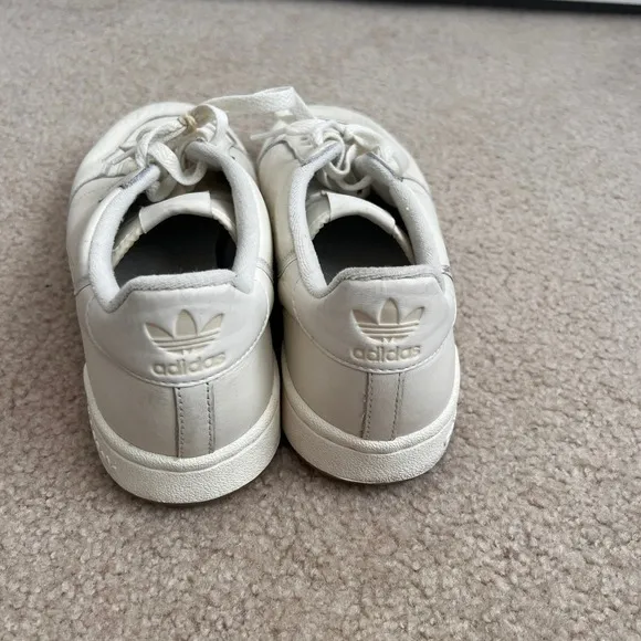 Adidas Continental 80 Leather Tennis Shoes Casual Sneakers White Mens 10 1/2