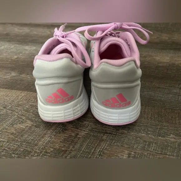 Adidas Girls Pink and Gray Sneakers size 1.5c