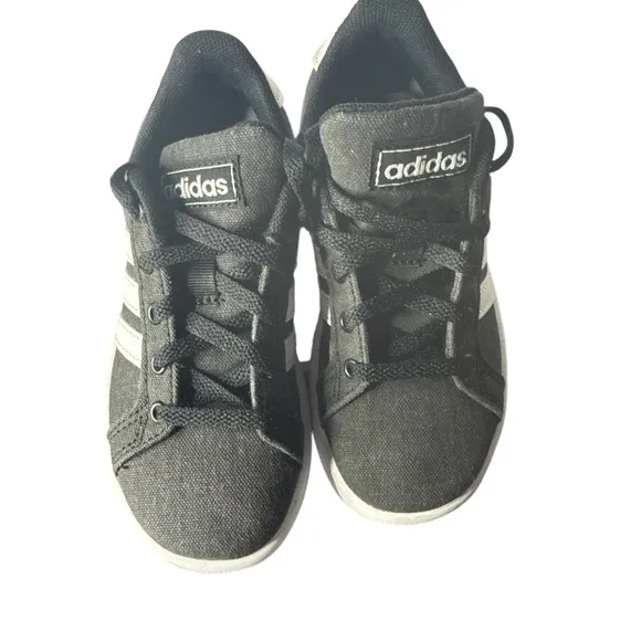 Adidas Grand Court Kids Grey Sneakers US 11K UK 10 1/2 EG 1517