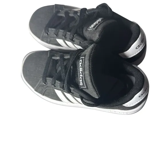 Adidas Grand Court Kids Grey Sneakers US 11K UK 10 1/2 EG 1517