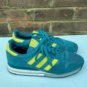 Adidas Green &amp; Yellow Retro Trainer Sneakers Size 7.5 NEW
