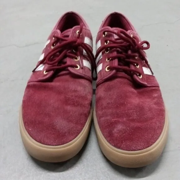 Adidas Men's Seeley B27790 Red Casual Shoes Sneakers Size 12 Skateboarding