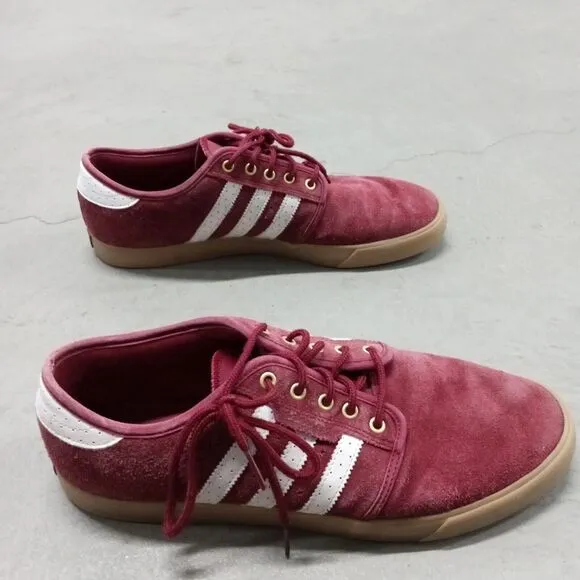 Adidas Men's Seeley B27790 Red Casual Shoes Sneakers Size 12 Skateboarding