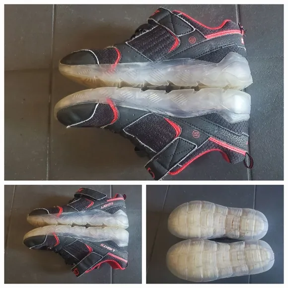 ADIDAS MERRELL SKECHERS lot of 3x athletic sneakers leather fabric youth size 5