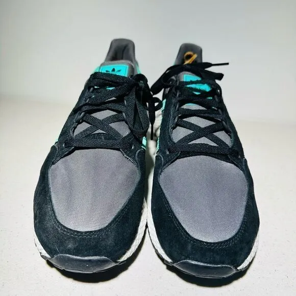 adidas Originals Retro Forest Grove Mens 12 M Black Green Running Shoe Sneakers