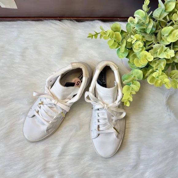 Adidas Originals Sleek Mid Top Casual Leather Sneakers Size 5.5