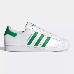 Adidas Originals Superstar Men`s Casual Sneakers White Green IE90