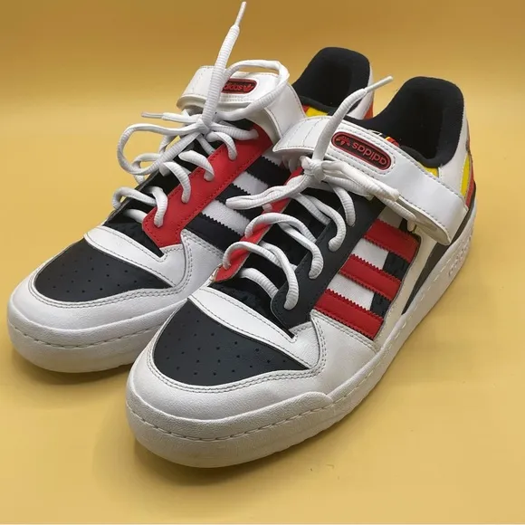 Adidas Red and Blue Sneakers Retro-Inspired Design