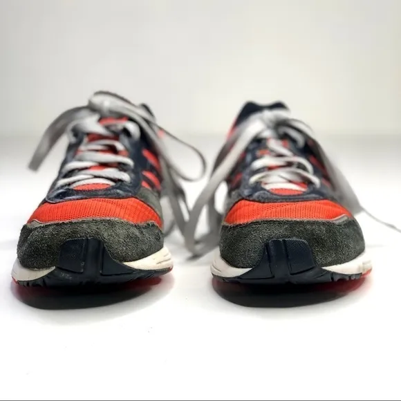 Adidas retro sneakers orange grey navy women’s 7
