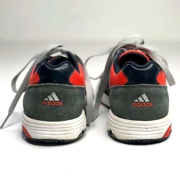Adidas retro sneakers orange grey navy women’s 7