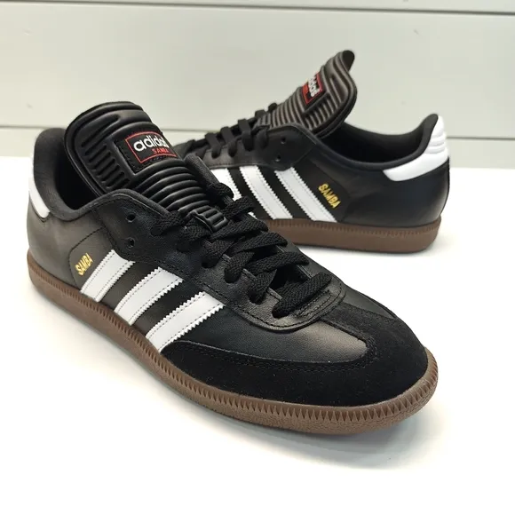 Adidas Samba Classic Core Black Gum Casual Soccer Leather Sneakers sz Men's 9.5