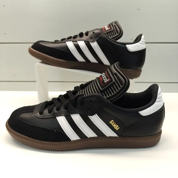 Adidas Samba Classic Core Black Gum Casual Soccer Leather Sneakers sz Men's 9.5