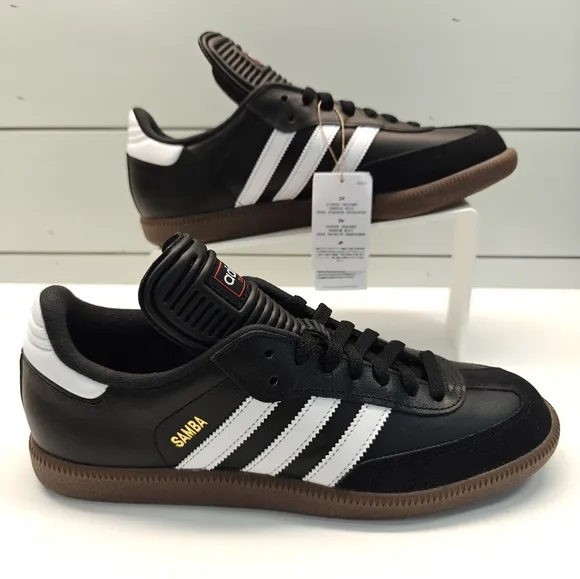 Adidas Samba Classic Core Black Gum Casual Soccer Leather Sneakers sz Men's 9.5
